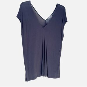 Vince V-Neck front and Back Black Tee Size XS